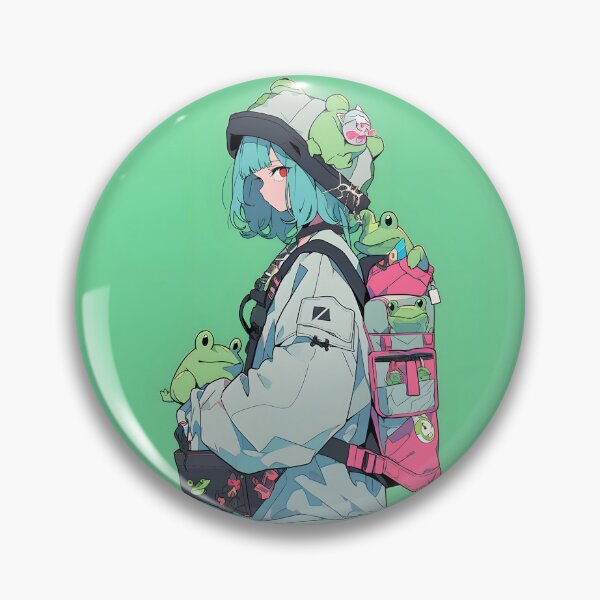 Item preview, Froggy Anime Girl Shonen Style designed and sold by RibbitFans101.