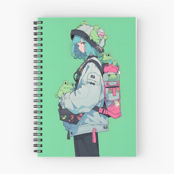 Item preview, Froggy Anime Girl Shonen Style designed and sold by RibbitFans101.