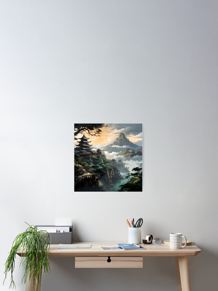 Thumbnail 2 of 3, Poster, Temple's Hidden Realm #1 designed and sold by Dataxe.