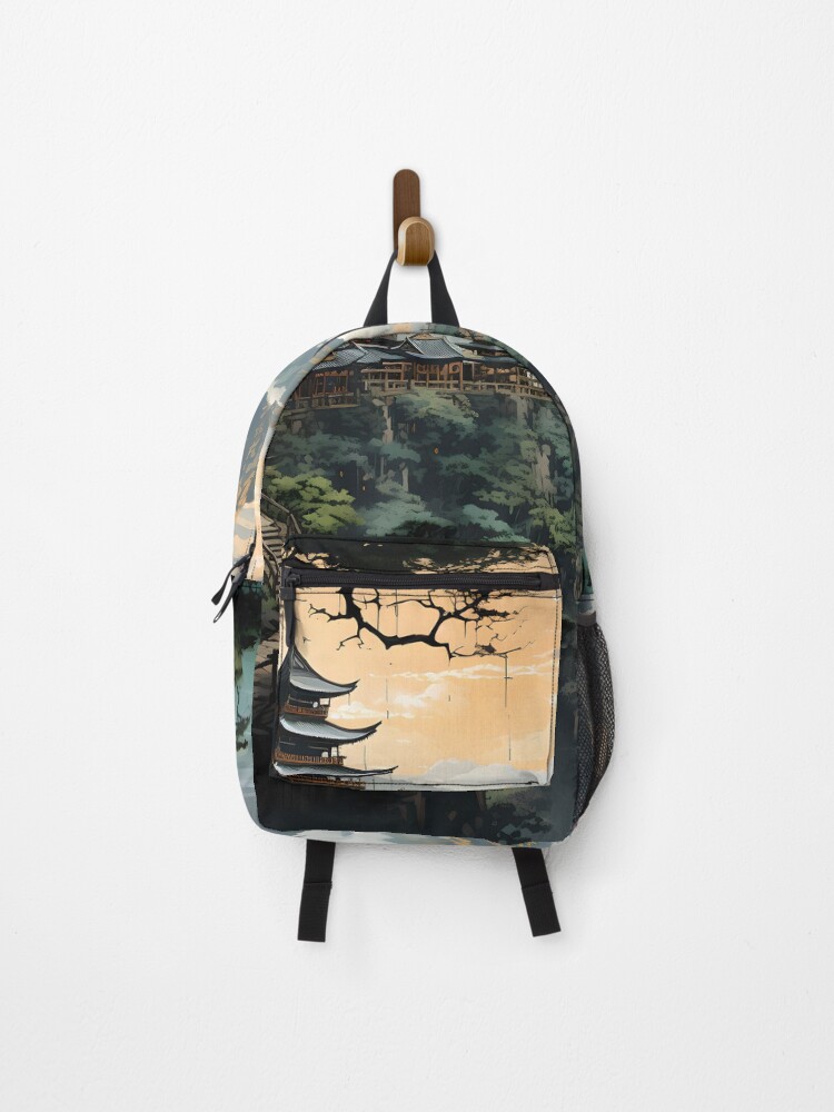 Thumbnail 1 of 3, Backpack, Temple's Hidden Realm #1 designed and sold by Dataxe.