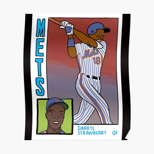 Throwback New York Mets Darryl Strawberry #18 Mens XL Baseball Jersey