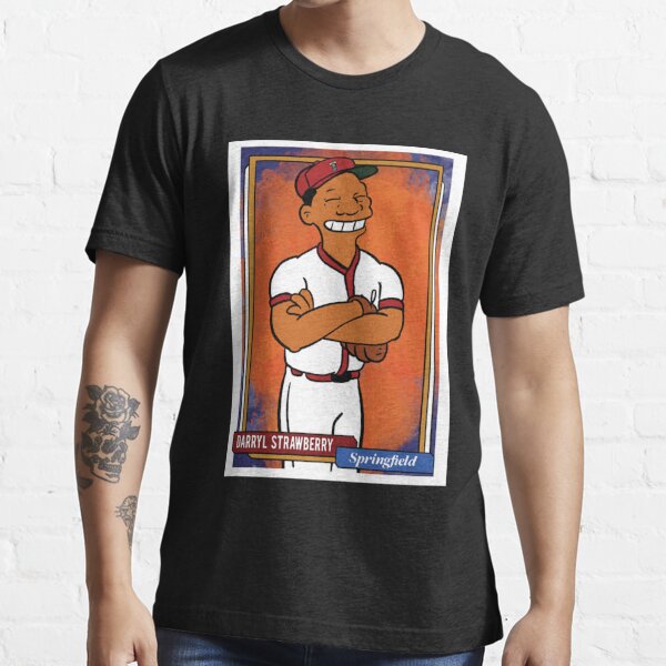 Nike Men's New York Mets Darryl Strawberry #18 Blue T-Shirt