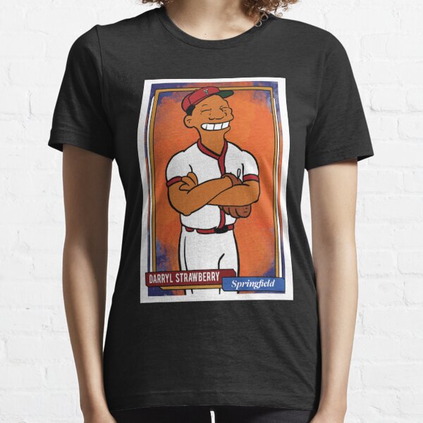 Darryl Strawberry - Homer at The Bat Simpsons Baseball Card Tee Sticker The Simpsons Essential T-Shirt | Redbubble