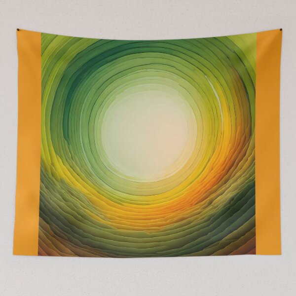 Item preview, Round Forest in Green-Radial forest designed and sold by Omarupattern51.