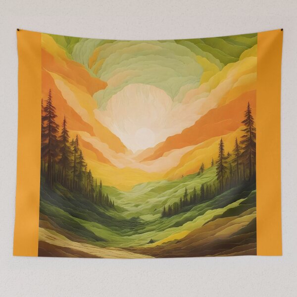 Item preview, Radiant Forest Lush-Radial forest designed and sold by Omarupattern51.