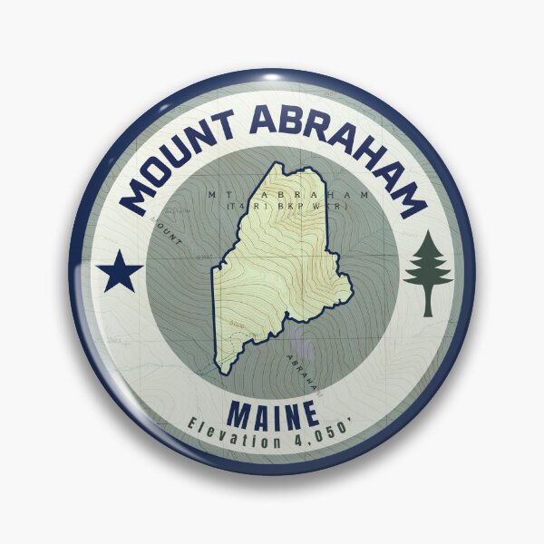 Item preview, Maine Mountain Map - Abraham (Blue) designed and sold by Willz Designz.