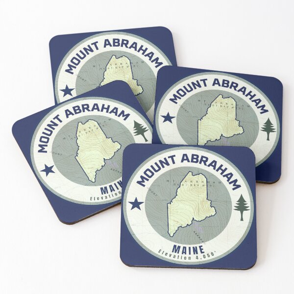 Item preview, Maine Mountain Map - Abraham (Blue) designed and sold by Willz Designz.