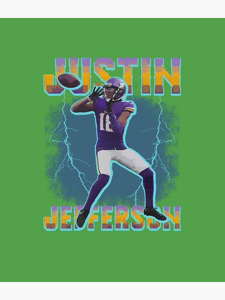 Justin Jefferson Football Poster Style T-Shirt' Backpack for Sale