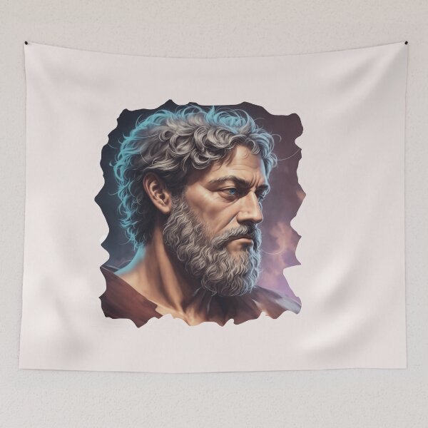 Artikelvorschau, Aristoteles Design V Stil Philosoph Aristoteles Kunst Digital entworfen und verkauft von StoicWarrior.