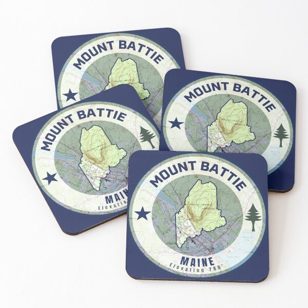 Item preview, Maine Mountain Map - Mount Battie designed and sold by Willz Designz.