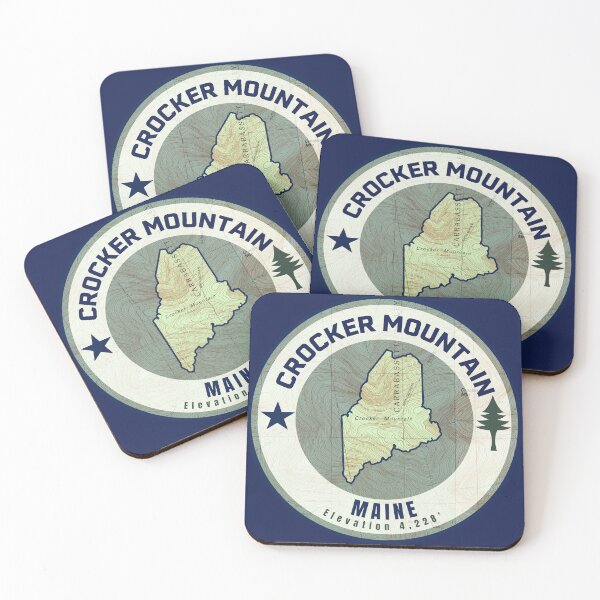 Item preview, Maine Mountain Map - Crocker Mountain designed and sold by Willz Designz.