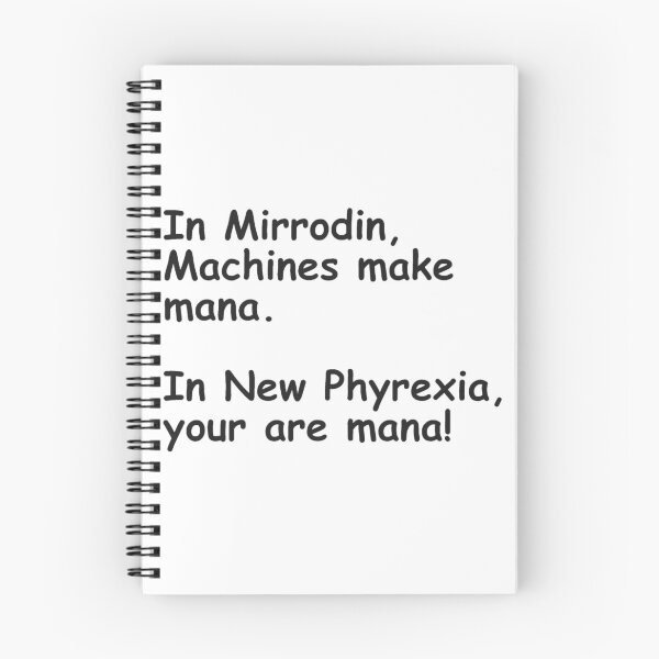Item preview, In Mirrodin, In New Phyrexia - Black Text designed and sold by RaglandSelena.