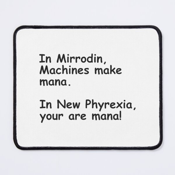 Item preview, In Mirrodin, In New Phyrexia - Black Text designed and sold by RaglandSelena.