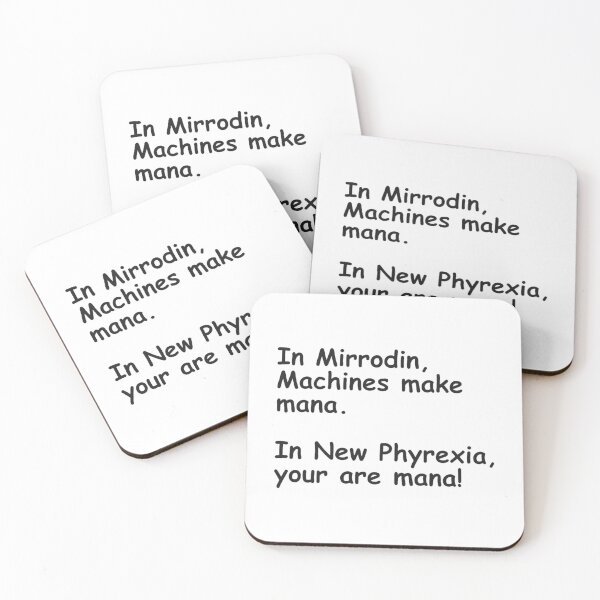 Item preview, In Mirrodin, In New Phyrexia - Black Text designed and sold by RaglandSelena.