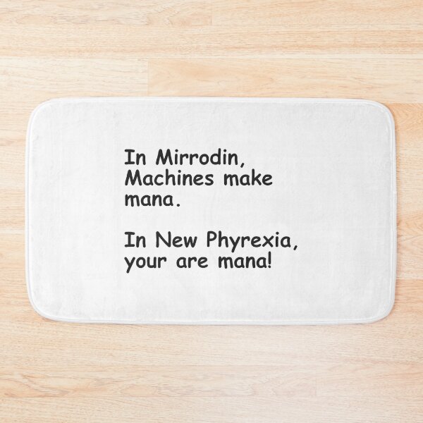 Item preview, In Mirrodin, In New Phyrexia - Black Text designed and sold by RaglandSelena.