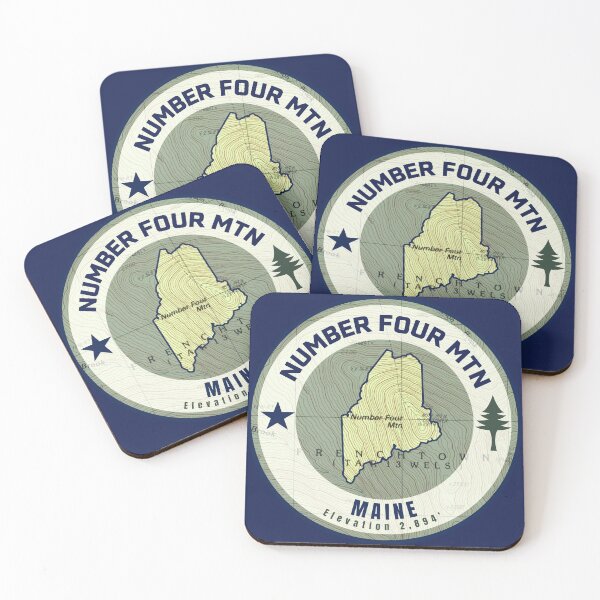 Item preview, Maine Mountain Map - Number Four Mountain designed and sold by Willz Designz.