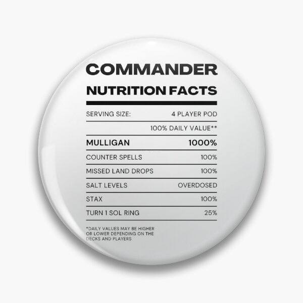 Item preview, MTG Commander Nutrition designed and sold by RaglandSelena.
