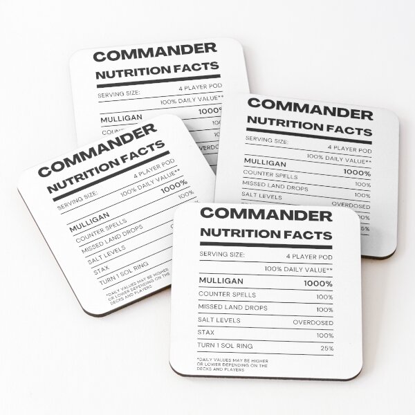 Item preview, MTG Commander Nutrition designed and sold by RaglandSelena.