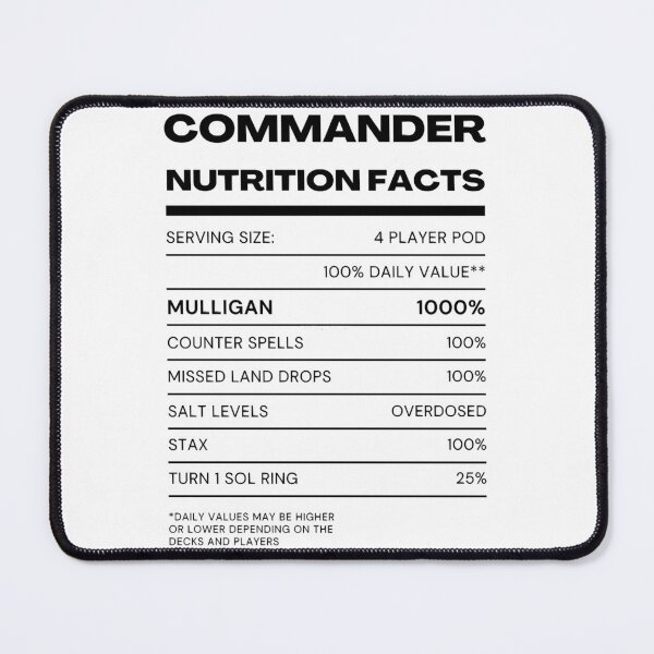 Item preview, MTG Commander Nutrition designed and sold by RaglandSelena.