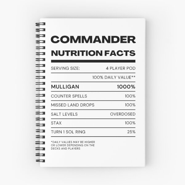 Item preview, MTG Commander Nutrition designed and sold by RaglandSelena.