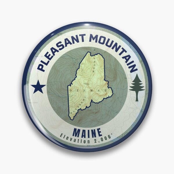 Item preview, Maine Mountain Map - Pleasant Mountain designed and sold by Willz Designz.