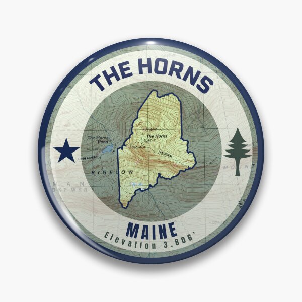 Item preview, Maine Mountain Map - The Horns designed and sold by Willz Designz.