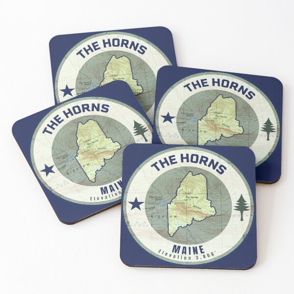 Item preview, Maine Mountain Map - The Horns designed and sold by Willz Designz.