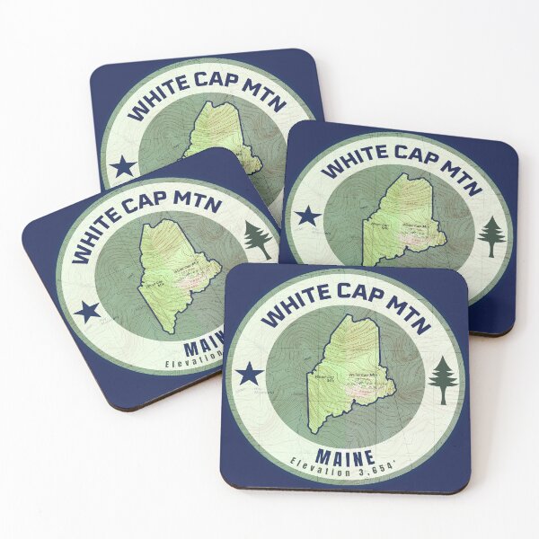Item preview, Maine Mountain Map - White Cap Mountain designed and sold by Willz Designz.