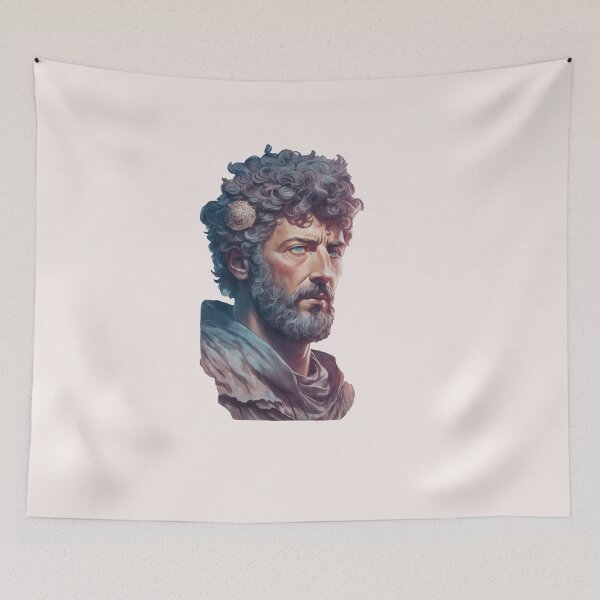Artikelvorschau, Kaiser Marcus Aurelius Design III Stil Philosoph Marcus Aurelius Art Digital entworfen und verkauft von StoicWarrior.
