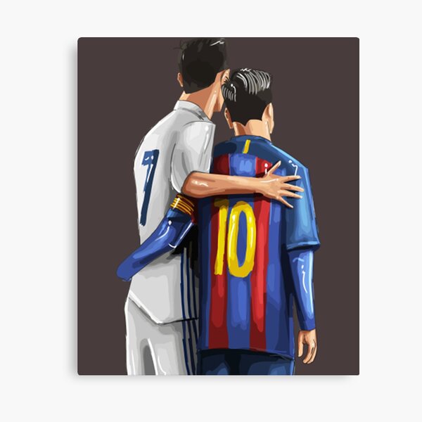 Lionel Messi and Cristiano Ronaldo's Friendship Art Print for Sale by  tshirtmaster02