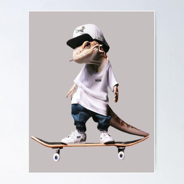 Item preview, skate Gecko loves skating designed and sold by SKAPER.