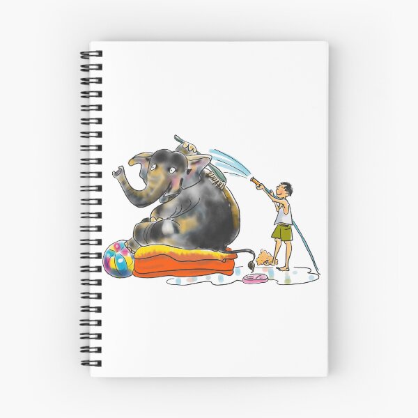 Item preview, Cute Bathing Elephant designed and sold by Suibets.