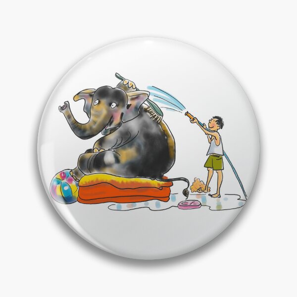 Item preview, Cute Bathing Elephant designed and sold by Suibets.