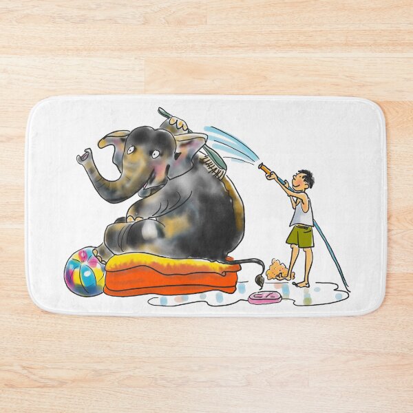 Item preview, Cute Bathing Elephant designed and sold by Suibets.