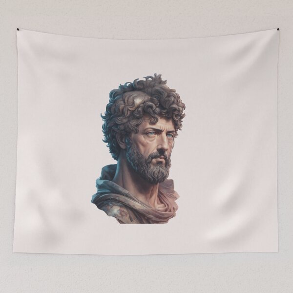 Artikelvorschau, Kaiser Marcus Aurelius Design V Stil Philosoph Marcus Aurelius Art Digital entworfen und verkauft von StoicWarrior.