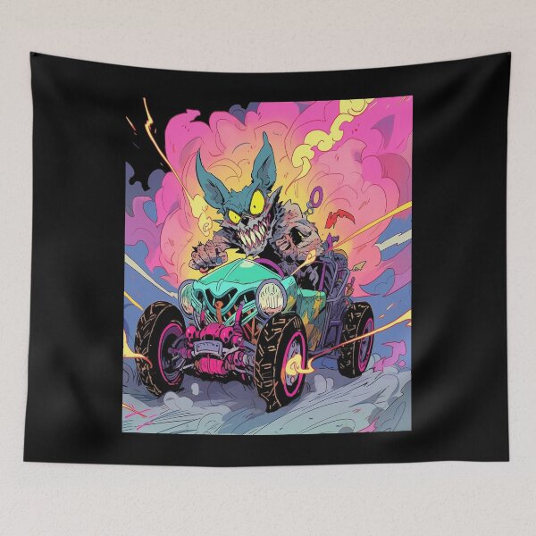 Item preview, Speeding Nightmare - The Fiendish Entity's Frenzied Motorcycle Dash designed and sold by araminiluengo.