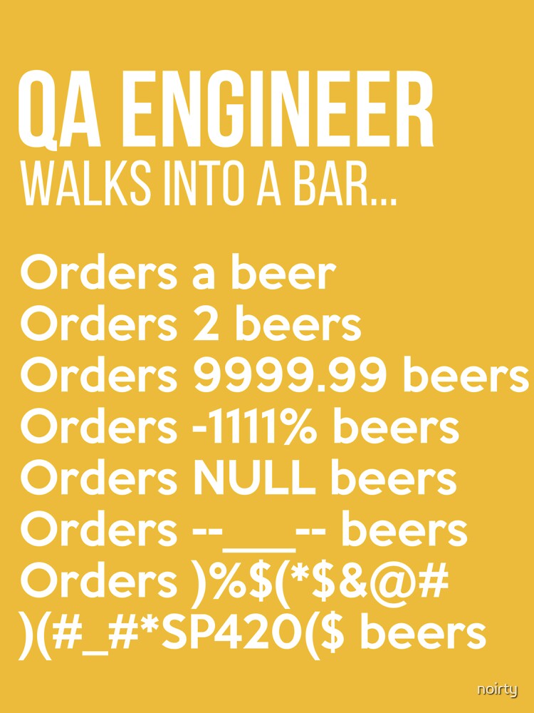 Qa Engineer Walks Into A Bar Funny Debugging Essential T-Shirt