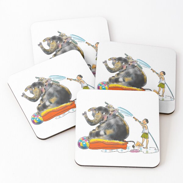Item preview, Cute Bathing Elephant designed and sold by Suibets.