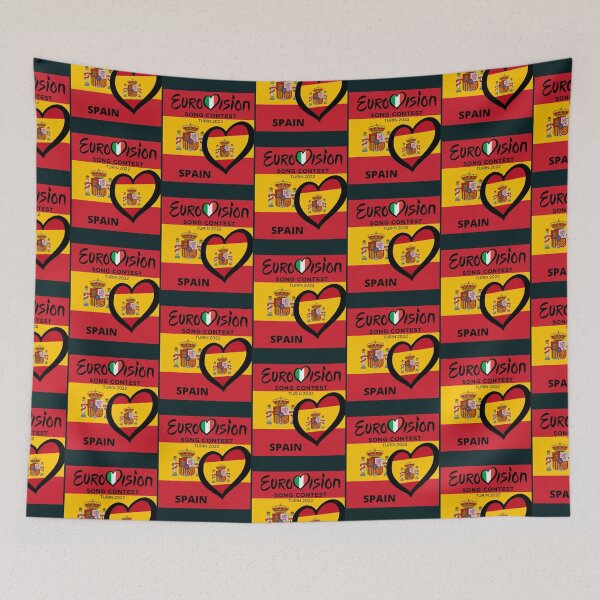 Item preview, Eurovision Song Contest 2022. SPAIN. Flag of Spain with Heart.   designed and sold by ralitoaf.