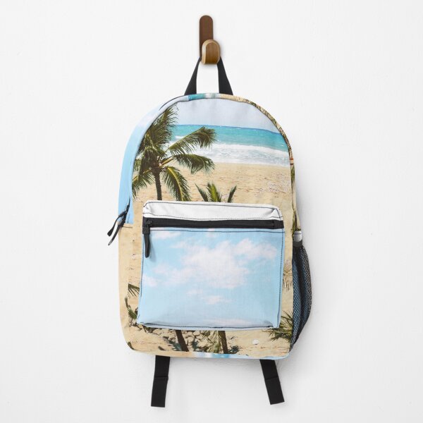 Item preview, Sunny Waterside Sandy Beach Scene (square) designed and sold by SimplyHilarious.