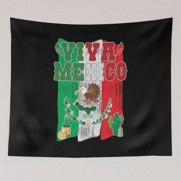 Item preview, Playera Dia de la Independencia Mexicana Viva Mexico! bandera de Mexico designed and sold by Optimus-Designs.