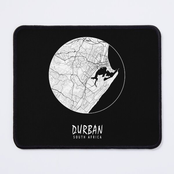 Item preview, Durban City Map of KwaZulu-Natal, South Africa - Full Moon designed and sold by lamon-tgibbs.