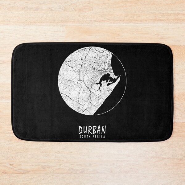 Item preview, Durban City Map of KwaZulu-Natal, South Africa - Full Moon designed and sold by lamon-tgibbs.