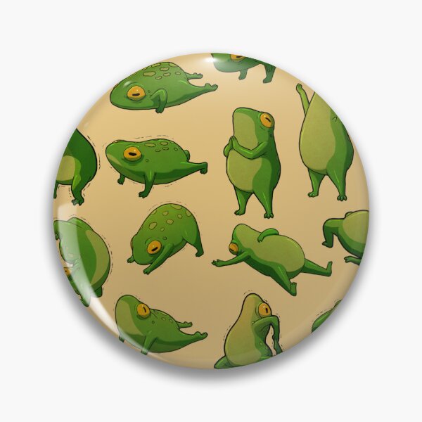 Item preview, Yoga Frogs Poster No Text designed and sold by DingHuArt.