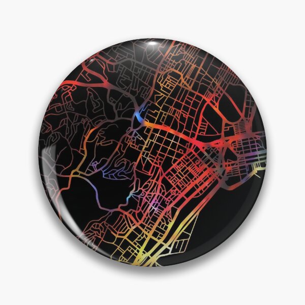 Item preview, Durban City Street Map Dark Mode  designed and sold by lamon-tgibbs.