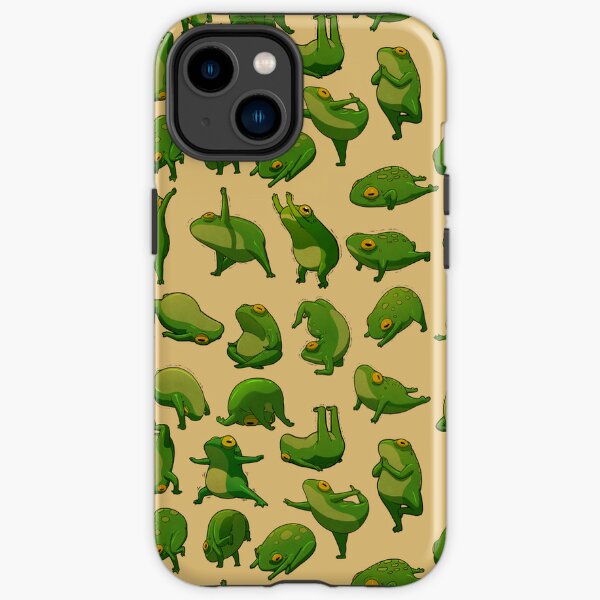 Yoga Frogs Poster No Text iPhone Tough Case