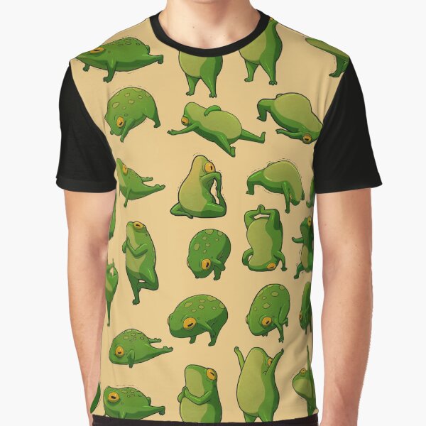 Item preview, Yoga Frogs Poster No Text designed and sold by DingHuArt.