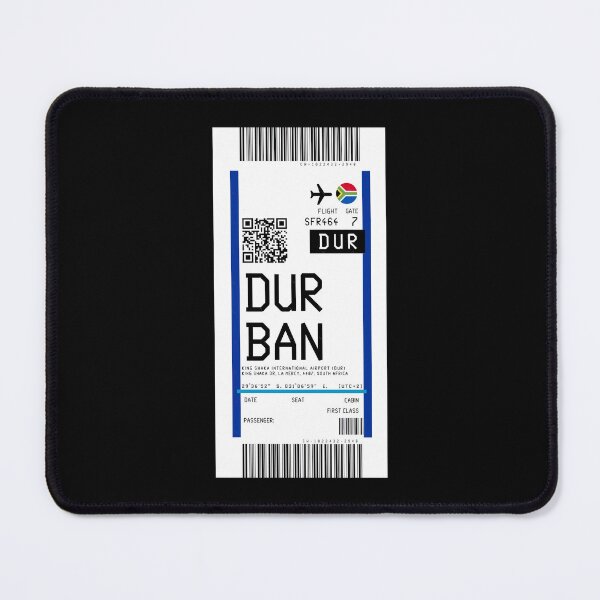Item preview, Durban King Shaka International Airport (DUR) Boarding Pass rickrolled designed and sold by lamon-tgibbs.