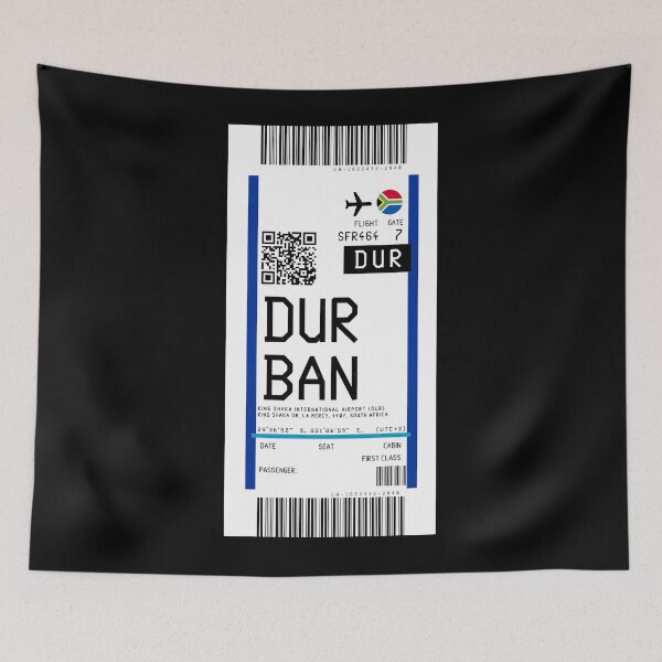 Item preview, Durban King Shaka International Airport (DUR) Boarding Pass rickrolled designed and sold by lamon-tgibbs.