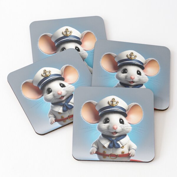 Item preview, cute mouse, captain at sea designed and sold by Mauswohn.